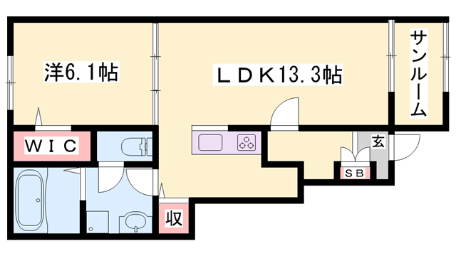物件間取画像