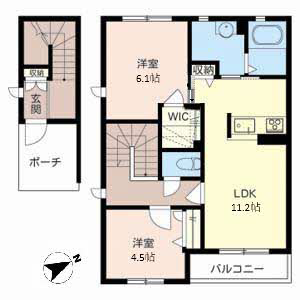 物件間取画像