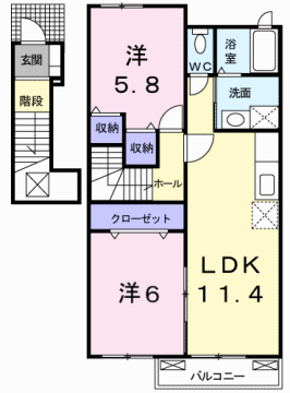 物件間取画像