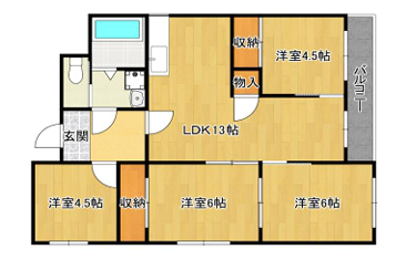 物件間取画像