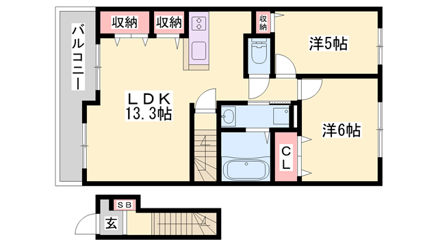 物件間取画像