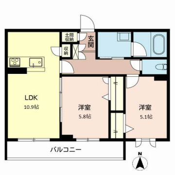 物件間取画像