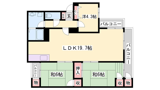 物件間取画像