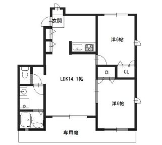 物件間取画像