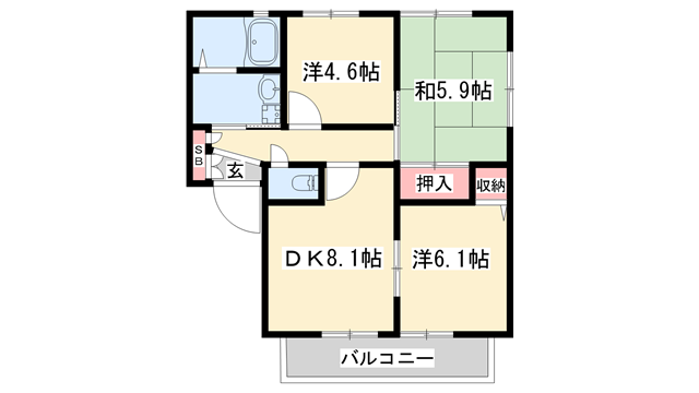 物件間取画像