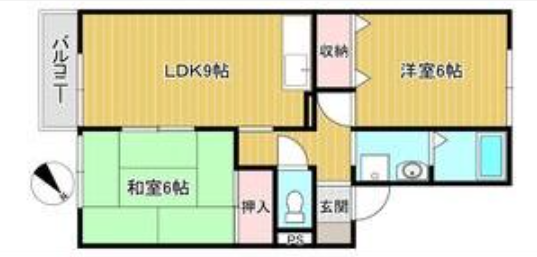 物件間取画像