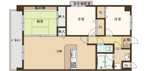 物件間取画像