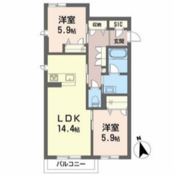 物件間取画像