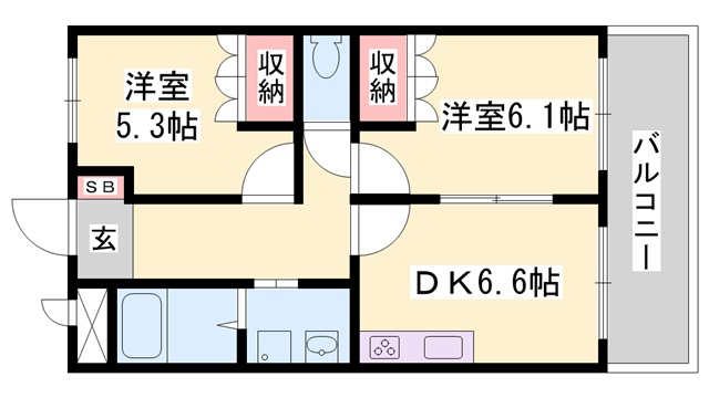 物件間取画像