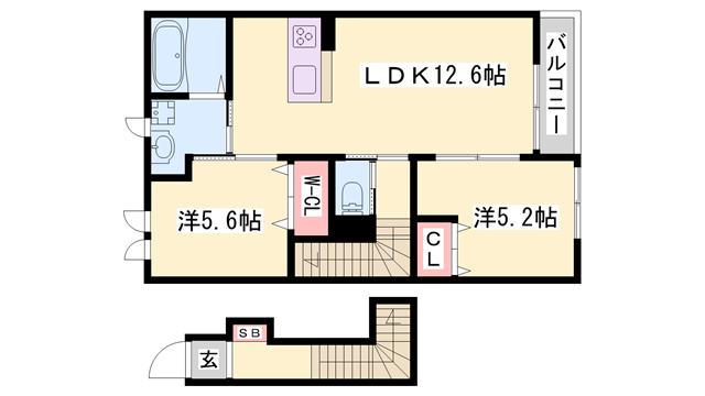 物件間取画像