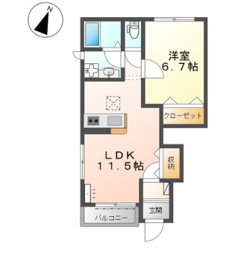 物件間取画像