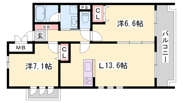 物件間取画像