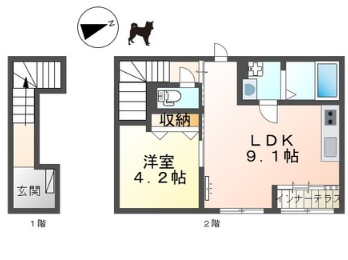 サンカーサの物件間取画像