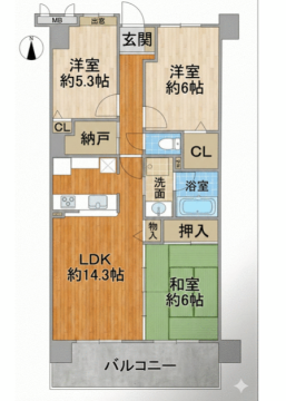 物件間取画像