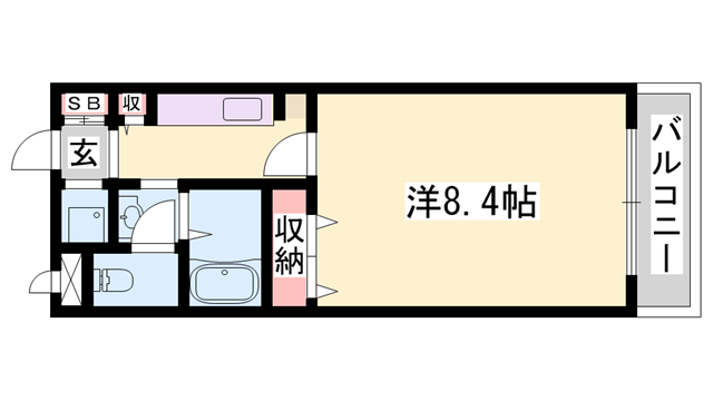 ONE,sリバーサイドの物件間取画像