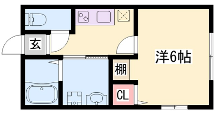リープラス恵比須駅前の物件間取画像
