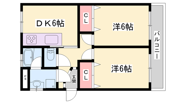 イヅミマンションの物件間取画像