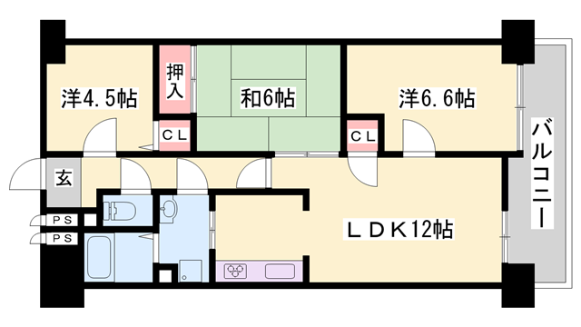 物件間取画像