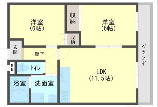 物件間取画像