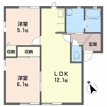 物件間取画像