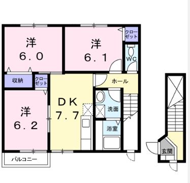 さわやか壱番館の物件間取画像