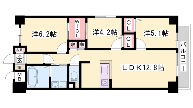 物件間取画像