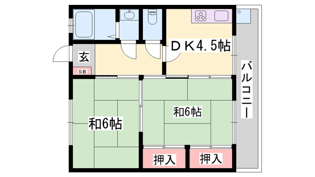物件間取画像