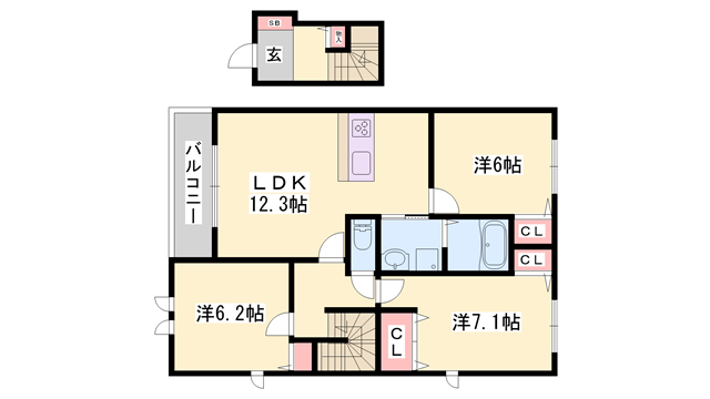 物件間取画像