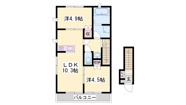 物件間取画像