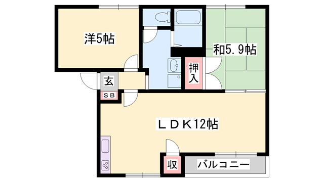 物件間取画像