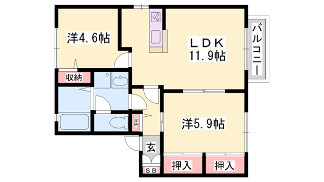 物件間取画像