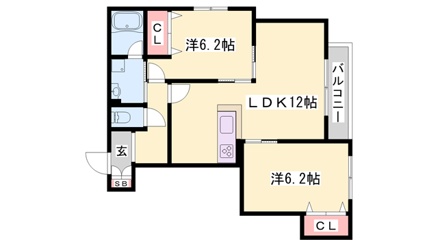 物件間取画像