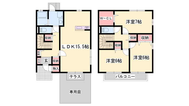 ファミールひかりが丘の物件間取画像