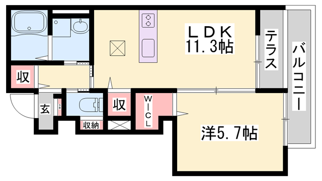 物件間取画像