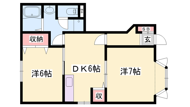物件間取画像