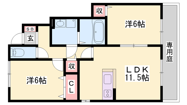 物件間取画像