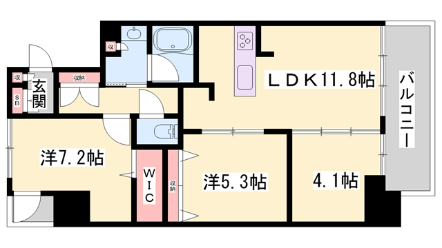 物件間取画像