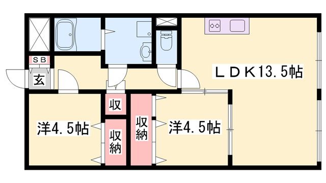 物件間取画像