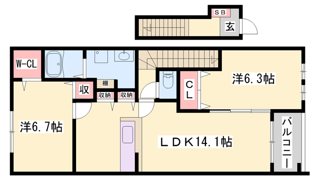 物件間取画像