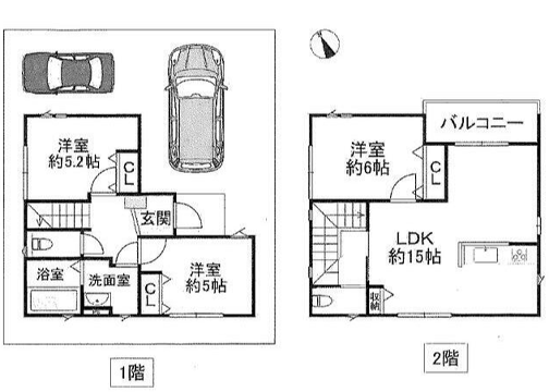 物件間取画像