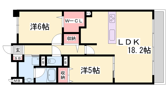 物件間取画像