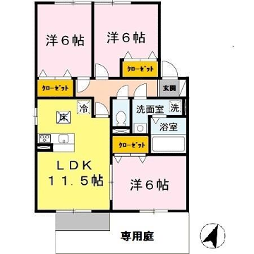 物件間取画像