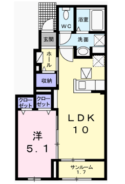 物件間取画像