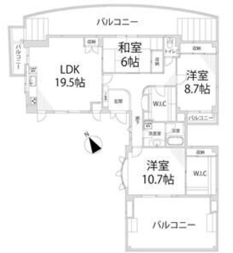 恵美酒Gマンションの物件間取画像
