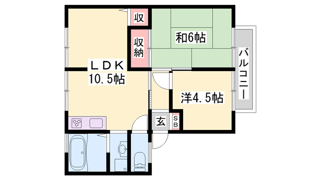 サンライフMⅡの物件間取画像