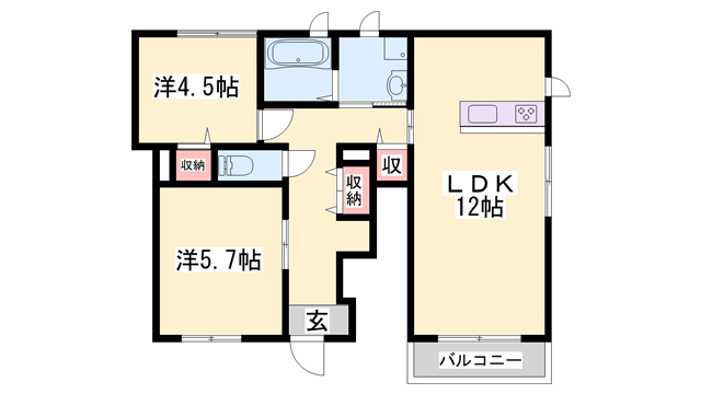 物件間取画像