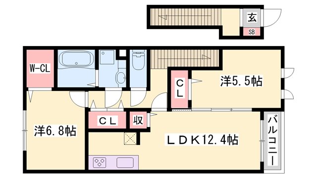 藏の物件間取画像