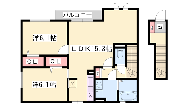 サニーコートの物件間取画像