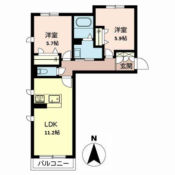 シャーメゾン ファインフェスキューの物件間取画像