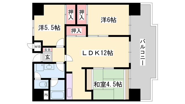 物件間取画像